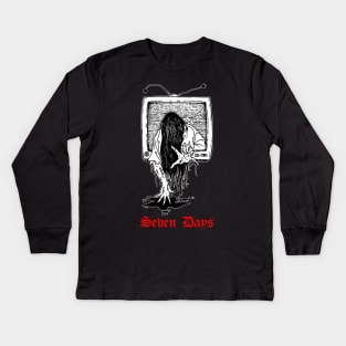 The Ring Horror Movie Samara Seven Days Halloween Kids Long Sleeve T-Shirt